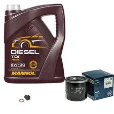 Bosch Filtro Olio 5 L mannol Diesel Tdi 5W-30 per Mazda 6 Kombi 2.2 Mzr-Cd 2.0