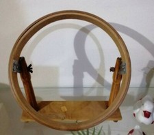 telaio da ricamo in legno vintage da sarta diametro cm 24 per tessitura ricamo