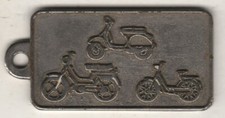 PIAGGIO VECCHIA MEDAGLIA PORTACHIAVI VESPA CIAO BRAVO - RARA (CM.5,5x2,6) #CASS2