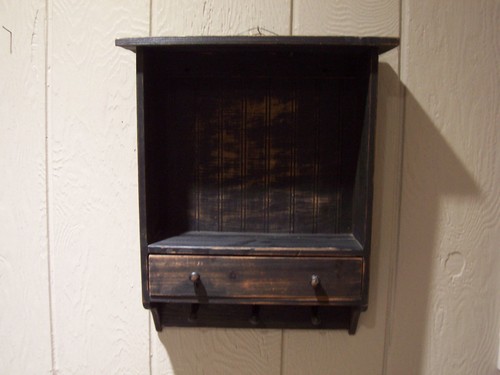 Scaffale vintage legno con - vintage, in