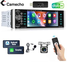 Autoradio DAB+ 1 DIN CarPlay Android Auto con 5,1 pollici IPS schermo Bluetooth