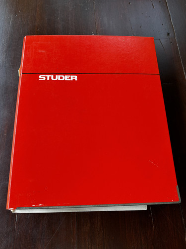 Studer a820 mch operating and - studer,