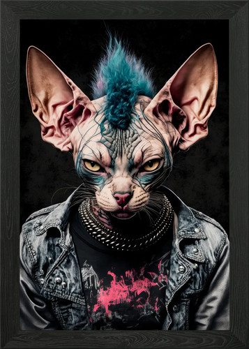 Poster sphynx gatto con - poster,