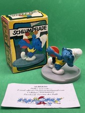 PUFFI SMURFS SUPER PUFFO LANCIO DEL DISCO SMURF DISCHS THROWER 40503 IN BOX