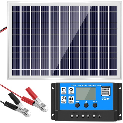 Caricabatterie solare 30w 12v - caricabatterie,