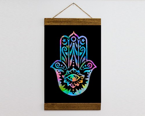 Acquerello hamsa mano - hamsa,