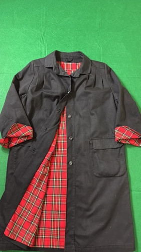 Trench nero con - , fodera