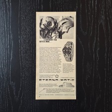 1958 Eterna Matic KonTiki - Original AD Advertising 15x33 Pubblicità Vintage