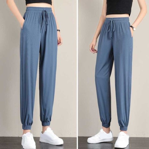 Pantaloni donna tinta unita