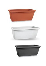 Fioriera Rettangolare da Esterno Balcone Fioriere con Sottovaso Vaso per Piante