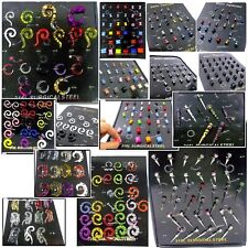 Lotti stock Misti Dilatatori Spirali Espansore Coni Claw lobi orecchio Piercing