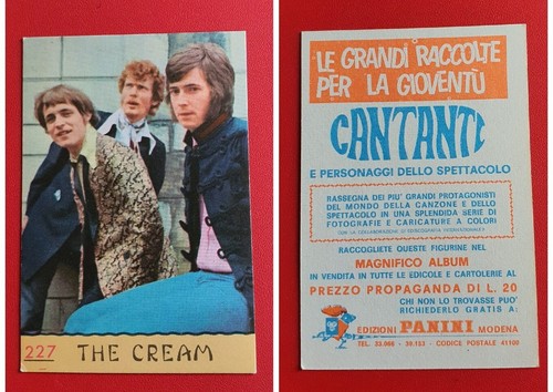 Figurina cantanti panini - figurina,