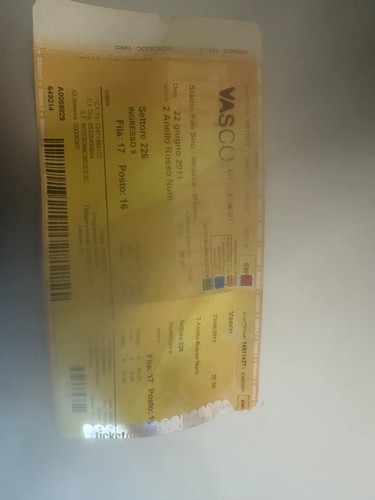 Biglietto concerto vasco rossi - biglietto,