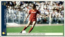 Cartolina calcio calciatore