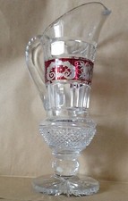 Vaso in cristallo sfaccettato lavorazione Baccarat, vintage anni '50