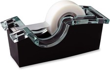 Dispenser Nastro Scozzese 3M DS520 Trasparente Trasparente Nero Ponderato Base Antiscivolo