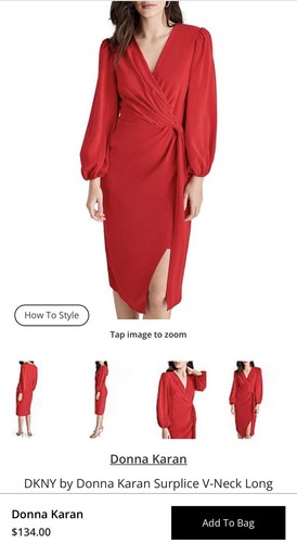 Abito rosso taglia dkny - taglia,