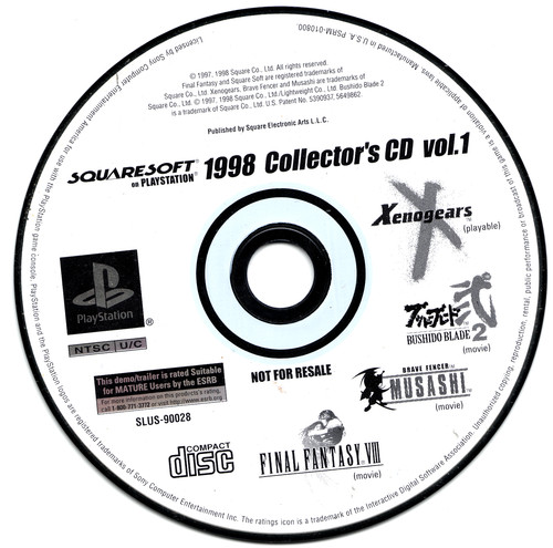 Ps1 squaresoft 1998 - 1998, da