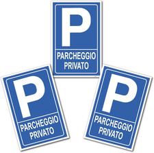 Set 3 Cartelli PARCHEGGIO