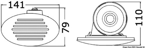 Tromba incasso bianca 112 - tromba,