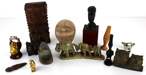 Lotto sculture africane volti - lotto,