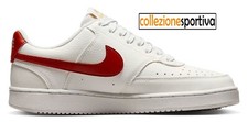 SCARPE DONNA NIKE COURT VISION LOW NEXT - DH3158-104 col.bianco/rosso scuro