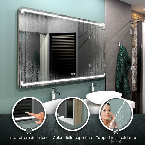 Specchio led mediolan - specchio,
