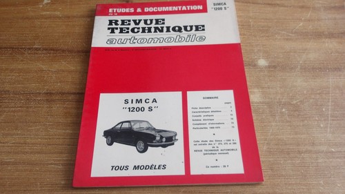 Revue technique i simca - technique, e.t.a.i.