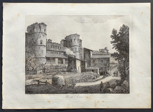 Stampa antica porta asinaria - stampa,