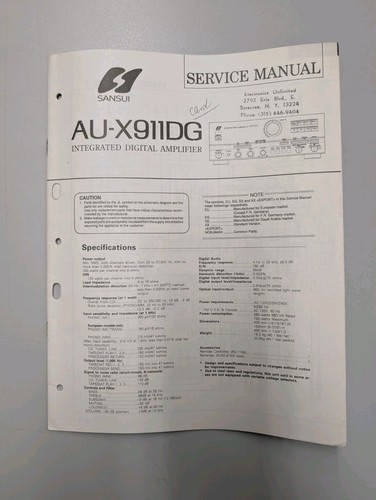 Sansui x911dg amplificatore - sansui, au-x911dg