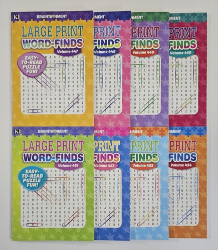Large print word finds - 8,