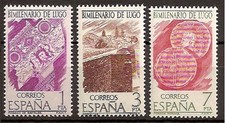 Spagna Edifil # 2356/2358 ** set nuovo di zecca Bimillenario de Lugo 1976