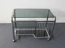 Carrello con ruote porta tv e giradischi anni 70 vintage modernariato