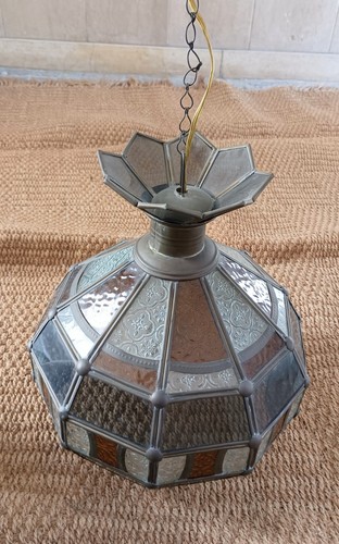 Lampadario vetro colorato - vetro,