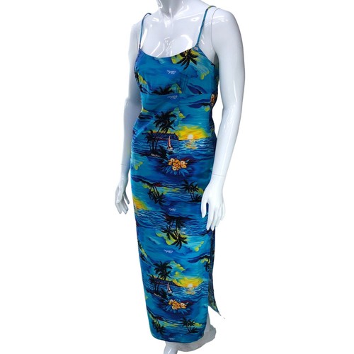 Maxi abito hawaiano royal - maxi,