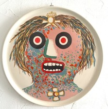 Enrico baj piatto - in, ceramica
