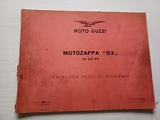 Moto Guzzi Motozappa G2 3,5 CV 1966 catalogo ricambi ORIGINALE parts catalogue