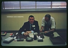 #732 Slide 1964 Two Men Office