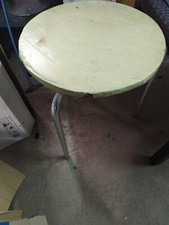 N 4 TAVOLINO TONDO IN ALLUMINIO GREZZO MOD. COLONIAL - DA ESTERNO, GIARDINO