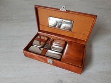 SET DA BARBA COMPLETO IN COFANETTO DI SIMIL PELLE ORIGINALE ANNI 70