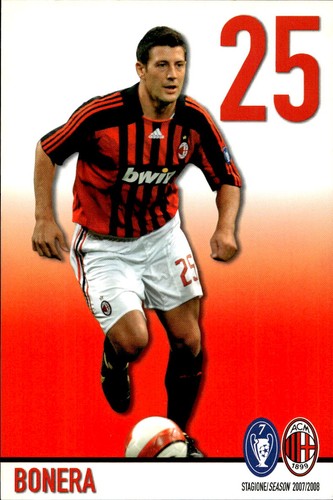 Cartolina calcistica milan - cartolina, ac