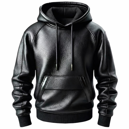 Men black premium - black, hoodie