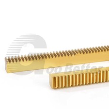 Rastrelliere ingranaggi a sperone in ottone modulo 1.0 per movimento lineare CNC lungo 200/300/500/1000 mm