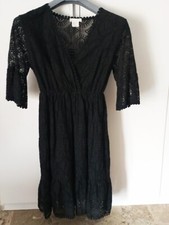 ABITO RAFFINATO PIZZO NERO COTONE DONNA NERO ORIGINALE SUSI MIX TAGLIA S/M