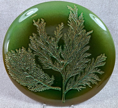Piatto ceramica firmato - in,