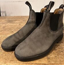 Blundstone 587 Stivali boots size uk 8,5 Eu 42,5 Pelle Rustic Grigio Dark Scarpe
