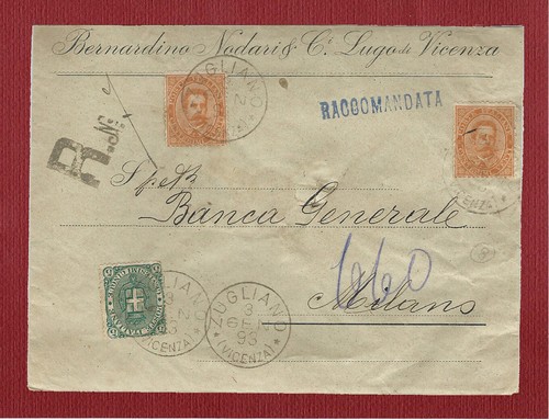 Busta raccomandata zugliano - raccomandata, da