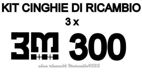 Kit cinghie ricambio - ★kit, 3