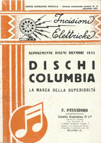 Catalogo dischi columbia - dischi,