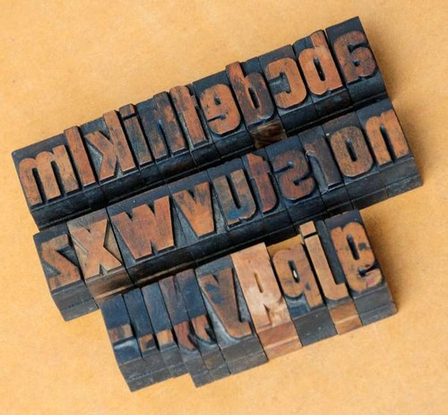 Alfabeto tipografia - a-z,